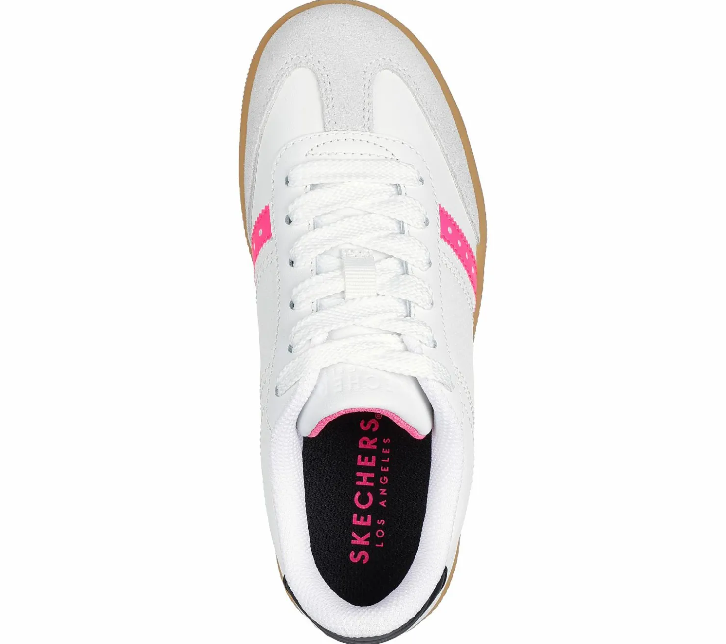 Lace Ups|Athletic Shoes & Sneakers<SKECHERS Zinger Street WHT / BLACK / PINK