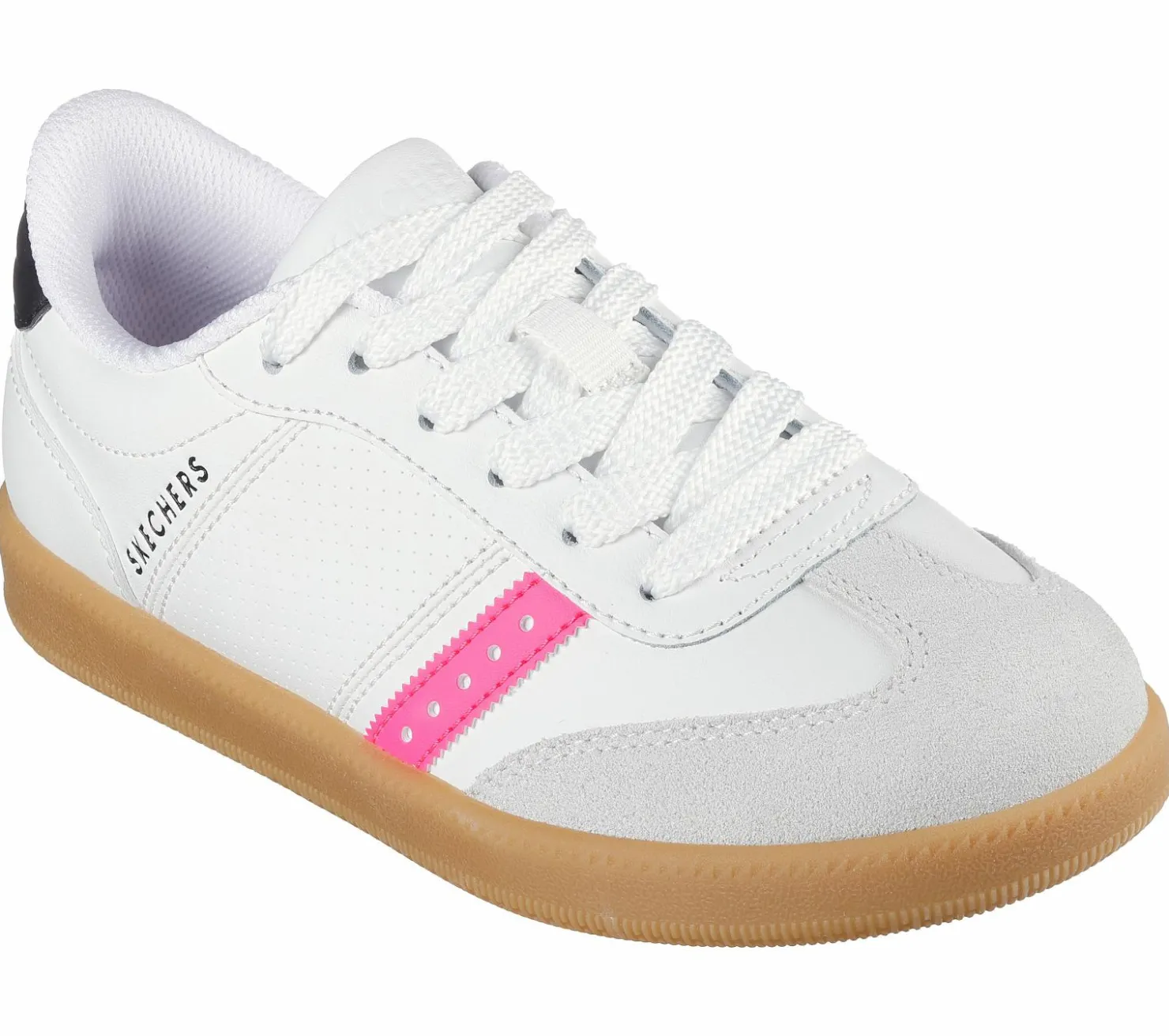 Lace Ups|Athletic Shoes & Sneakers<SKECHERS Zinger Street WHT / BLACK / PINK